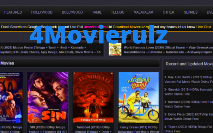 4Movierulz | Download All Latest Hollywood, Bollywood, Telugu And Malayalam Movies | Proxy Unblock